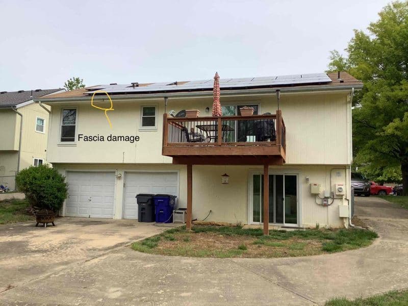 Back of the home