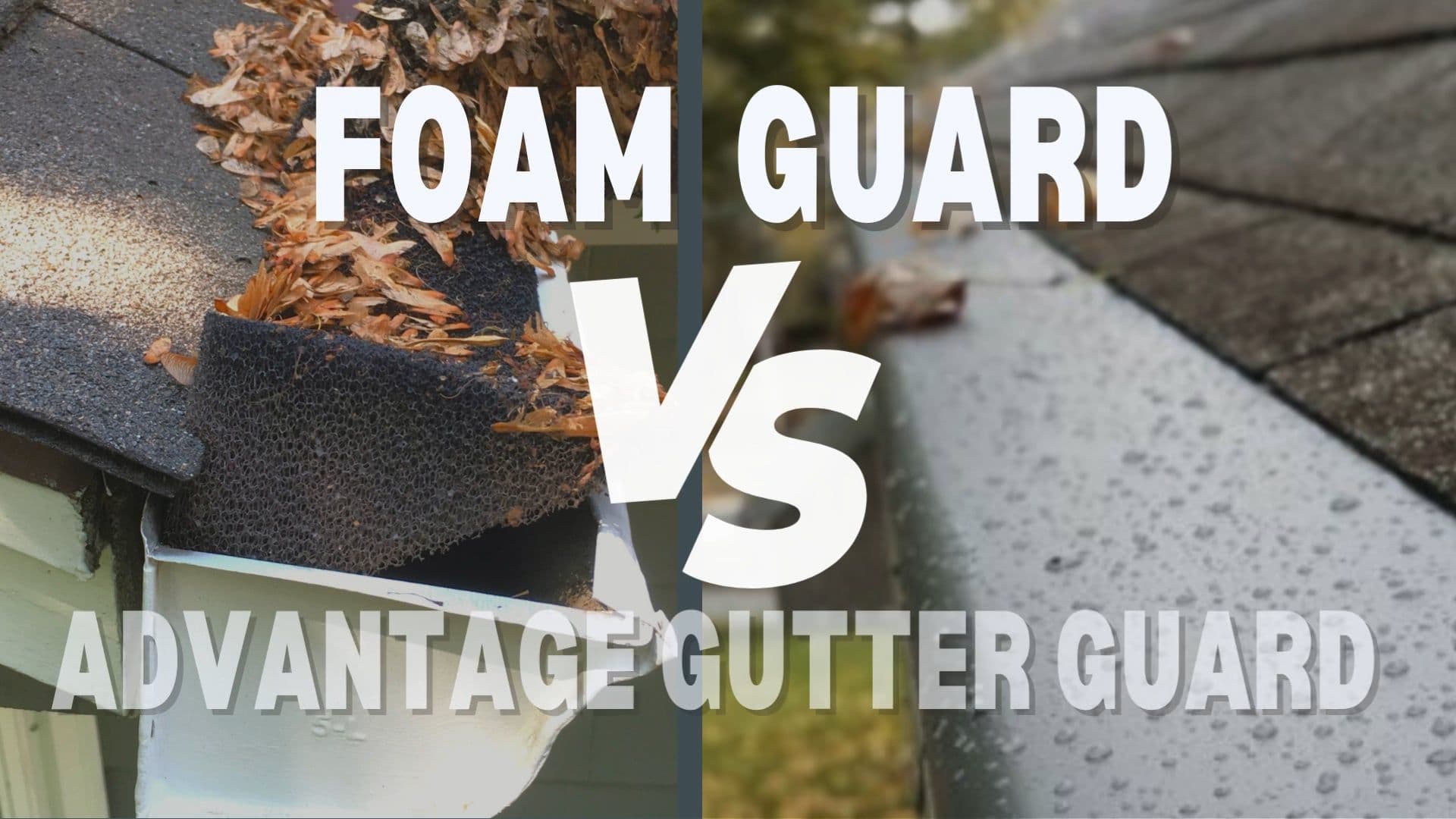 foam gutter guard cleaning